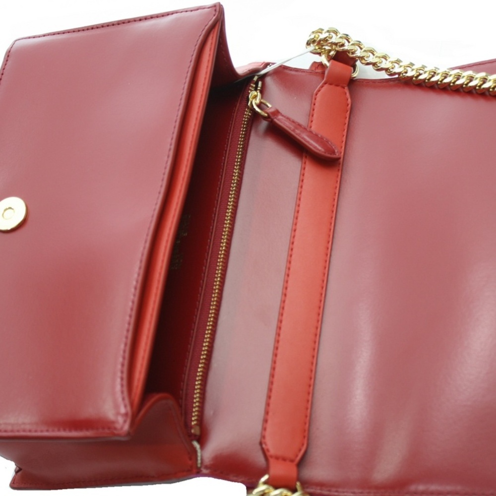 DIANE VON FURSTENBERG SILK & LEATHER BAG NWT - Picture 3 of 9